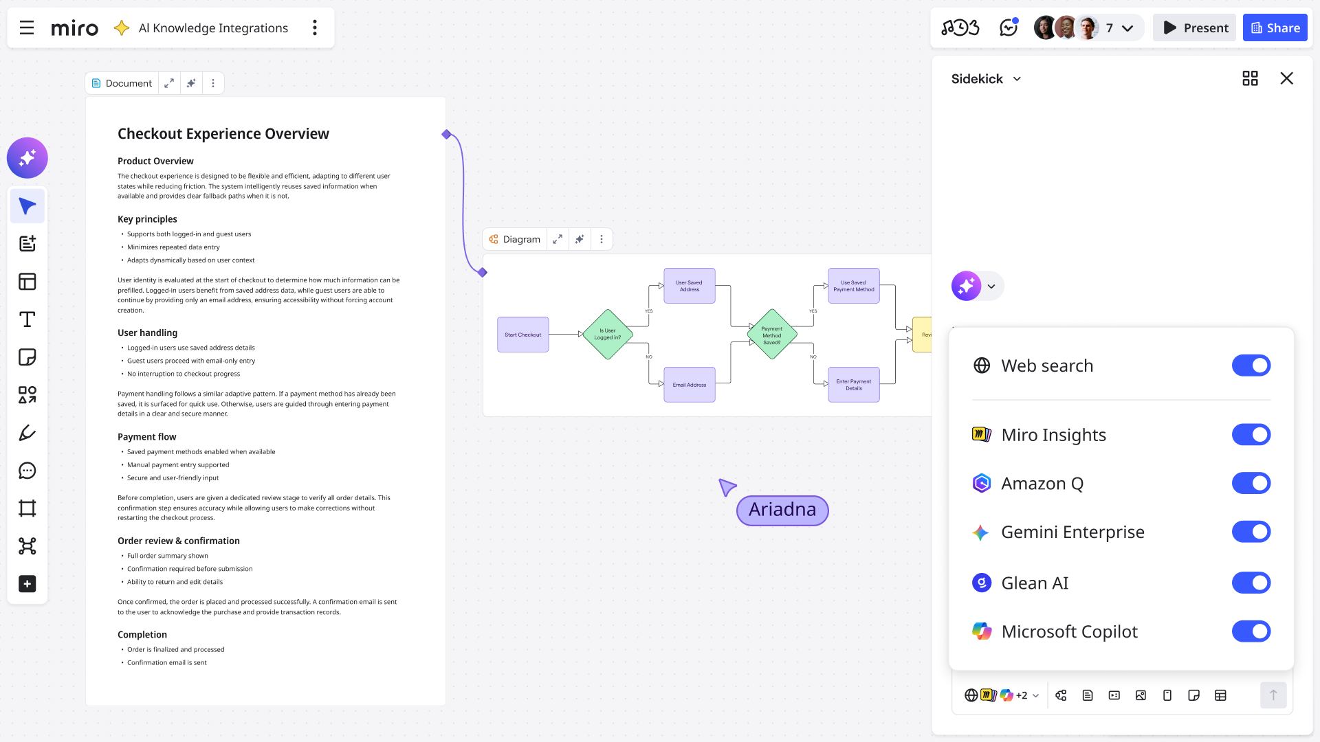 Miro AI 知识集成：基于企业知识库工作